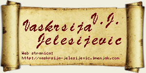 Vaskrsija Jelesijević vizit kartica